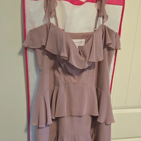 Azazie Ruffled Maxi Dress - Picture 3 of 4